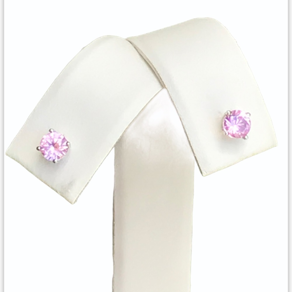 Chuck Clemency 14k Pink Sapphire Stud Earrings - Picture 2 of 14